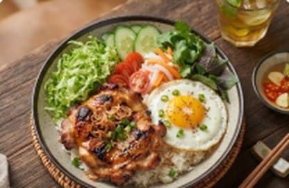 Cơm gà nướng Mena