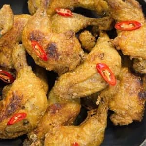 Gà xối mỡ
